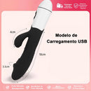 Vibrador Cabeça Dupla - Ponto G e Clitóris - Silencioso