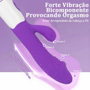Vibrador Cabeça Dupla - Ponto G e Clitóris - Silencioso